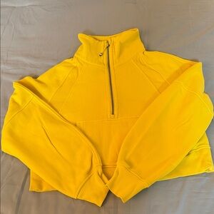 lululemon athletica Canary Yellow Half-Zip Pullover